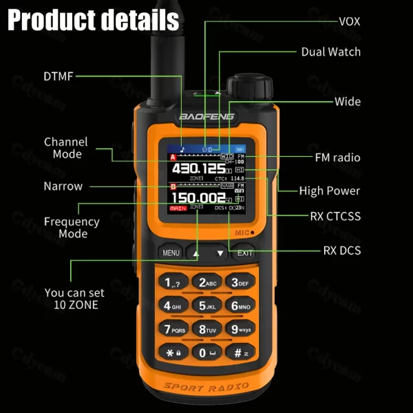 2Pack Baofeng UV-G30 PRO V2 Portable High Power Walkie Talkie Long Range FM TYPE-C Two Way Radio Ham CB Radio UV-16 UV5R UV17 21 - Image 5