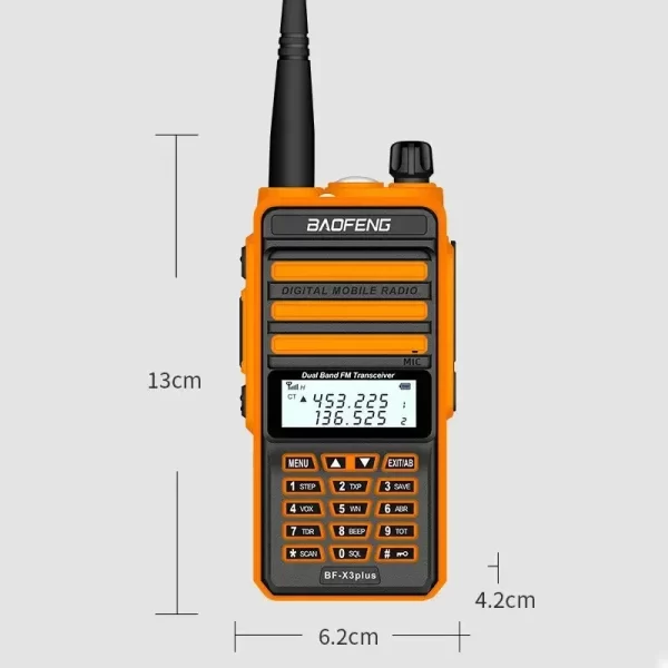 2024 NEW BaoFeng X3-Plus Tri-band Walkie Talkie 50KM Long Range Waterproof UHF/VHF Transceiver 76-108MHz Radio Transmitter - Image 5