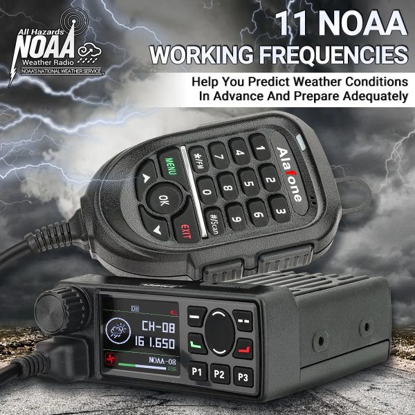 ALAFONE G550 Mobile Radio 25W 108-520MHz Full Band AM AIR Band 999 Channels Amateur GPS Radio Car Radio Station with Mic - Image 4