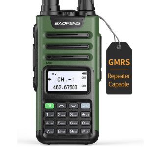 BAOFENG GM-15 Pro Dual Band Handheld Radio 30 GMRS 11 NoAA weather Channels 220 Scanner