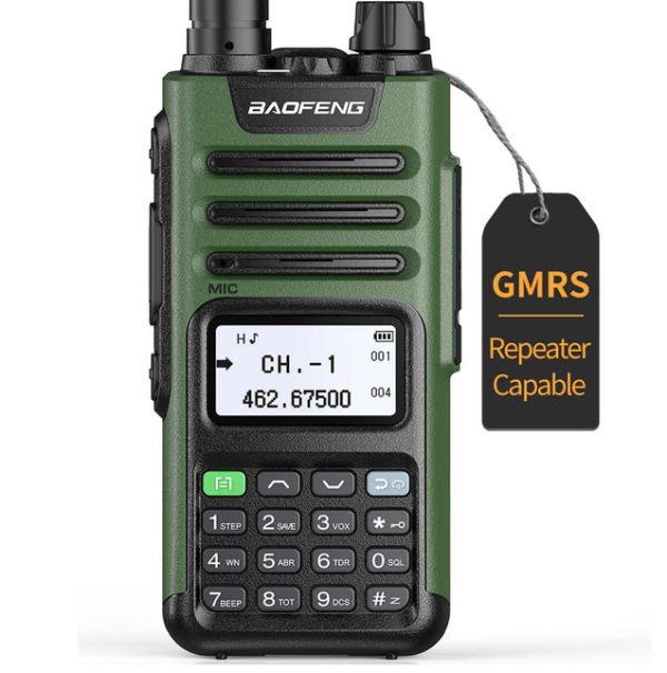 BAOFENG GM-15 Pro Dual Band Handheld Radio 30 GMRS 11 NoAA weather Channels 220 Scanner