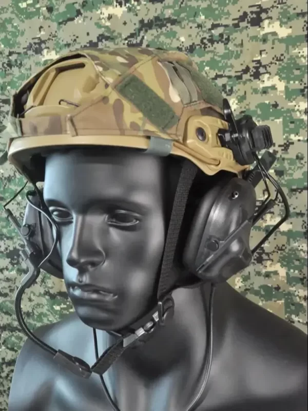 GUOHETEC PMR-171 TBR-119 Tactical Earpiece Embedded into Tactical Helmet Field Training Standalone Headphone Transmit and Receive - Image 5