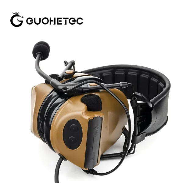 GUOHETEC PMR-171 TBR-119 Tactical Earpiece Embedded into Tactical Helmet Field Training Standalone Headphone Transmit and Receive