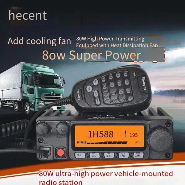 Recent RS-958 Single band VHF 80W Mobile Radio Car Vehicle Mounted Car Two way Radio 100 km