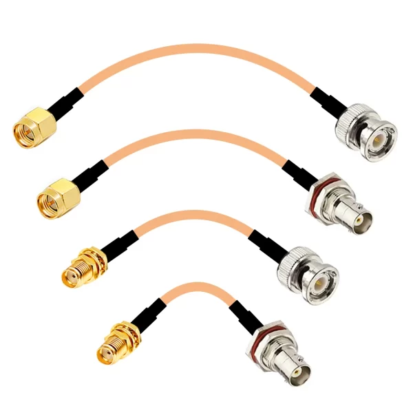 SMA Male/Female to BNC Plug /Jack Bulkhead Pigtail Cable RG316 Wholesale Fast Ship 15cm/30cm/50cm/100cm