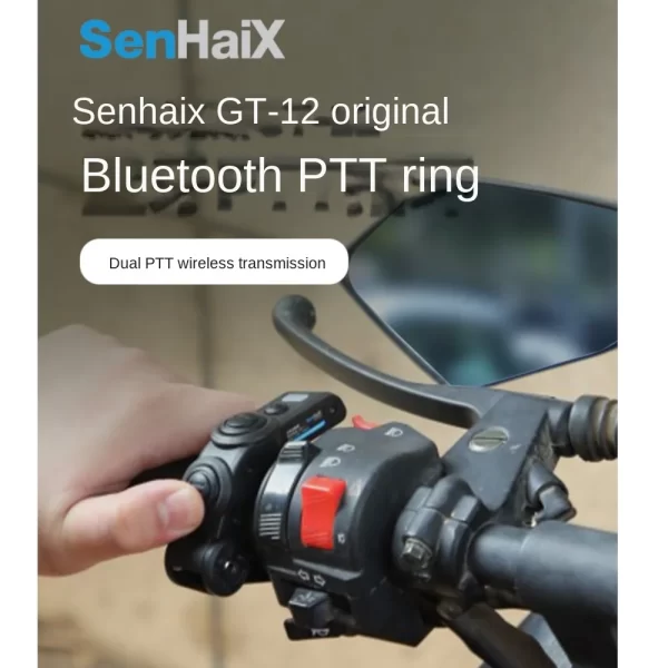 2024 New Arrival GT-12 SenHaix PTT Bluetooth Adapter Motorcycle Riding Wireless Transmitter