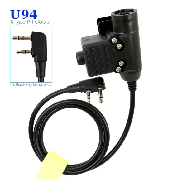 Walkie Talkie Microphone Heavy Duty U94 PTT Neck Throat Mic Earpiece Radio Nato Tactical Headset for Baofeng Kenwood HYT - Image 4