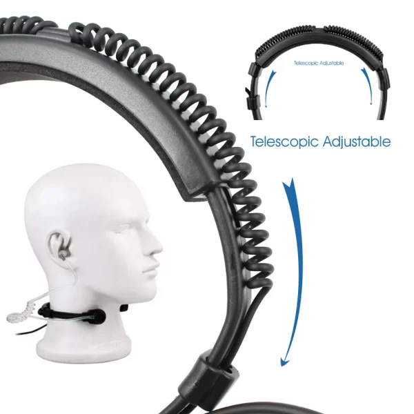 Walkie Talkie Microphone Heavy Duty U94 PTT Neck Throat Mic Earpiece Radio Nato Tactical Headset for Baofeng Kenwood HYT - Image 6