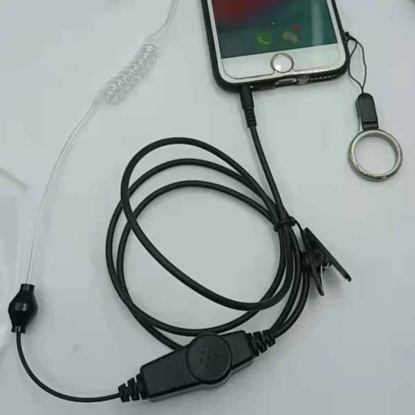 For Zello app Headset 3.5mm Acoustic Air Tube Headphone For Mobile Phone Earpeice - Image 2