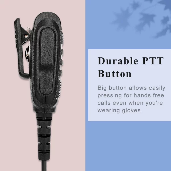 IP54 Waterproof Microphone Walkie Talkie Tangent Mic Shoulder Speaker PTT for Baofeng UV-5R Quansheng UV K5 UV K6 - Image 5