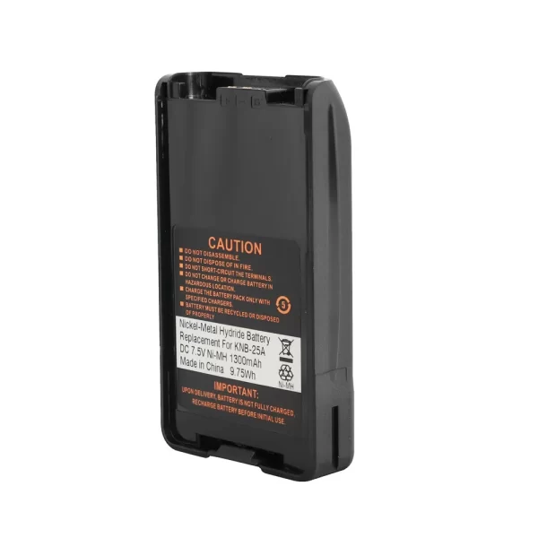 KNB-25A 1300mAh Ni-MH Walkie Talkie Battery for Kenwood TKD300 TK2140 TK2160 TK2170 TK2360 TK3140 TK3160 TK3170 TK3360 Two Way Radio - Image 3