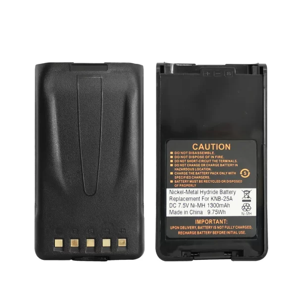 KNB-25A 1300mAh Ni-MH Walkie Talkie Battery for Kenwood TKD300 TK2140 TK2160 TK2170 TK2360 TK3140 TK3160 TK3170 TK3360 Two Way Radio