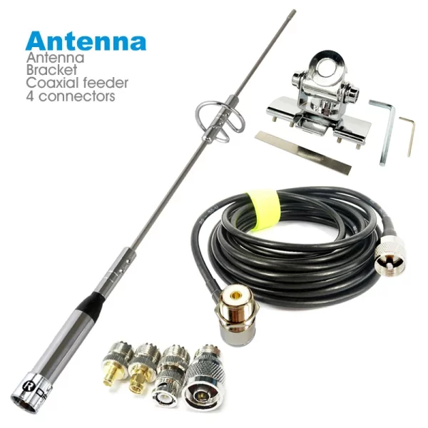 NL-770S Dual Band Antenna B-400 Antenna Mount Bracket Clip 5M Coaxial Cable Kit For Car Radio  KT8900 KT-8900R BJ-218 UV-25HX