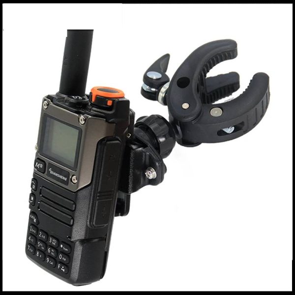 Handheld Radio Holder Suitable For Motorcycle Handlebar Clamp Holder Suitable For Radio Microphone Holder With Back Clip