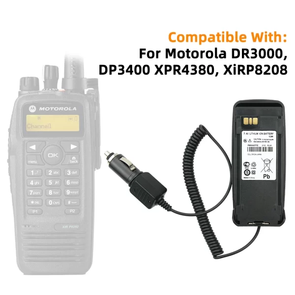 PMNN4066 PMNN4077C Battery Eliminator Car Charger for Motorola DR3000, DP3400, DGP6150+, MTR2000, MTR3000, XPR4380, XiRP8208 - Image 2