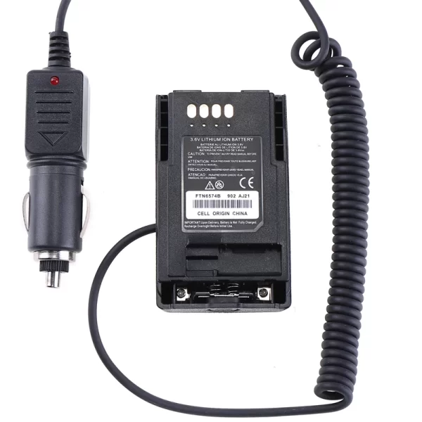 12/24V Car Charger Battery Eliminator Adapter For Walkie Talkie Motorola MTP750 MTP800 MTP810 MTP830 MTPReplace of KNB-14 KNB-15 - Image 6