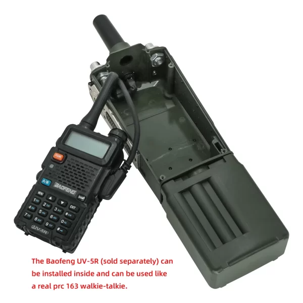 Tactical PRC163 Yaesu Vertex Plug Harris Military Radio Dummy Virtual Box PRC 163 for Yaesu VX-6R VX-7R for Tactical Ptt 6 Pin - Image 4