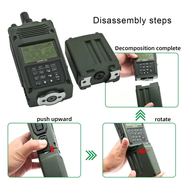 Tactical PRC163 Yaesu Vertex Plug Harris Military Radio Dummy Virtual Box PRC 163 for Yaesu VX-6R VX-7R for Tactical Ptt 6 Pin - Image 5