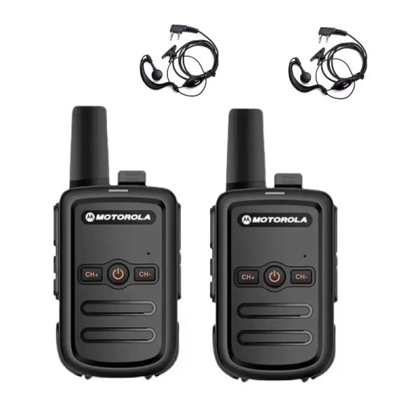 Motorola PT858 Portable Mini Two-Way Radio 16 Channels UHF 400-470MHz Long Range Small Walkie Talkie