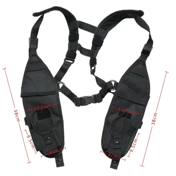 Functional Tactical Chest Bag Double Shoulder Chest for TYT Baofeng BF-888S UV-5R UV-13 UV-9R PRO Walkie Talkie Radio - Image 4