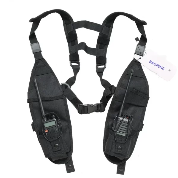 Functional Tactical Chest Bag Double Shoulder Chest for TYT Baofeng BF-888S UV-5R UV-13 UV-9R PRO Walkie Talkie Radio - Image 6