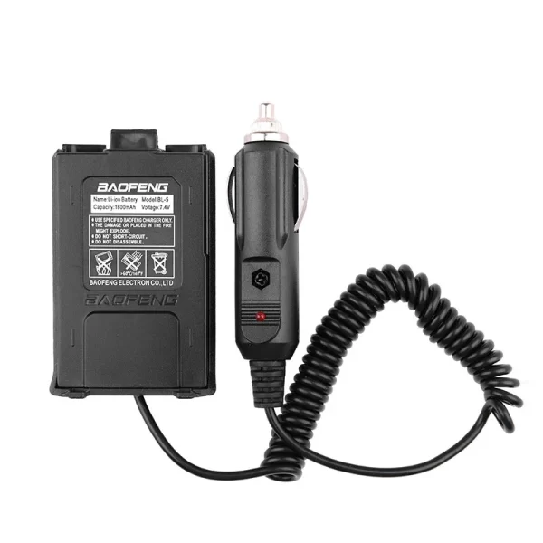 UV-5R UV-5RE UV-5RA Two Way Radio 12-24V Walkie Talkie Accessories Baofeng Battery Eliminator Car Charger for Portable Radio  - Image 2