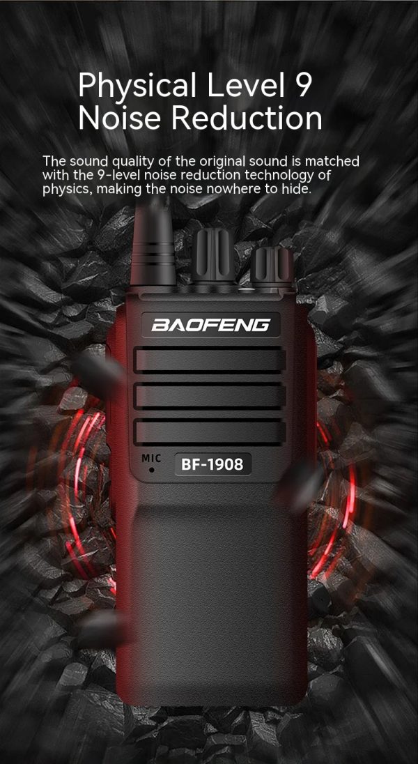 BaoFeng BF-1908 8W 2km-15km Profesional Radio for Hotels, road trips, construction sites - Image 4