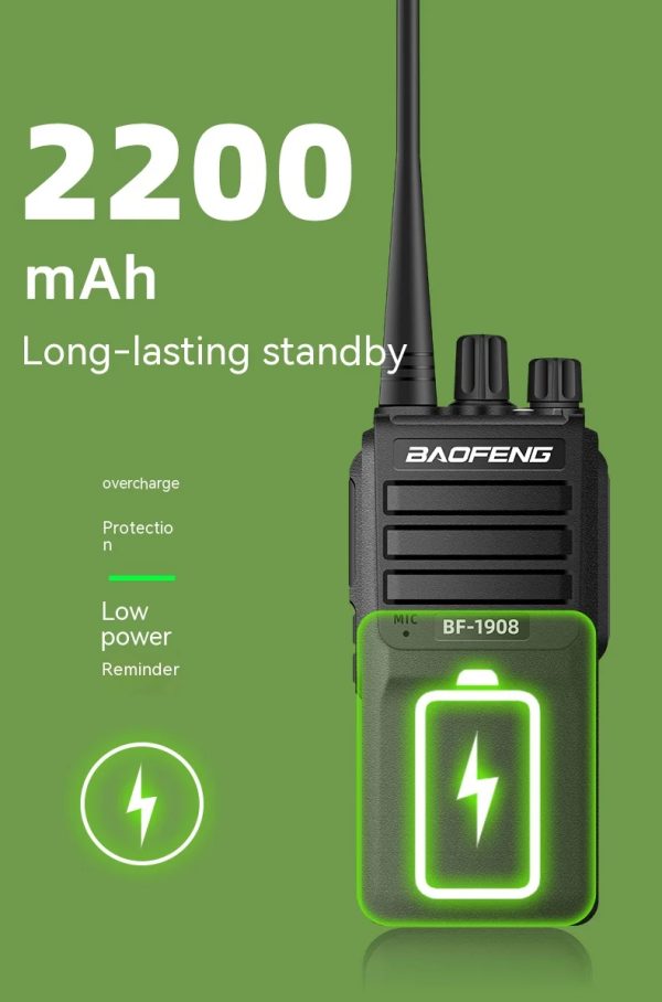 BaoFeng BF-1908 8W 2km-15km Profesional Radio for Hotels, road trips, construction sites - Image 3