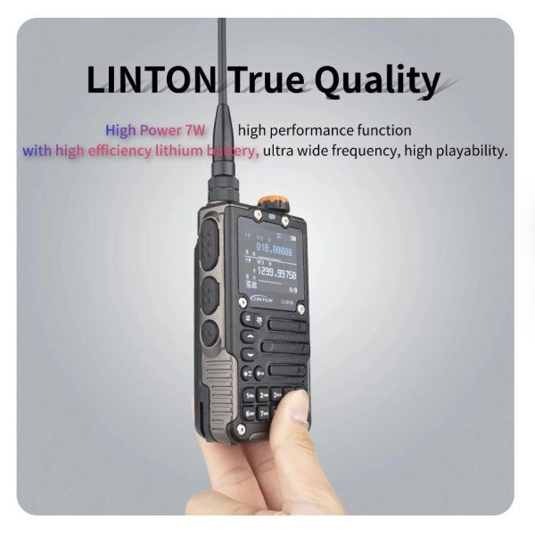 LINTON LT9100 Dual Band Ultra Wide Frequency Long Range Handheld Walkie Talkie Aviation Maritime FM Shortwave Reception - Image 3