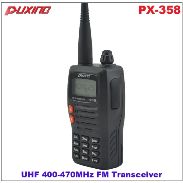 Free Shipping Puxing PX-358 UHF 400-470MHz Portable Two way Radio - Image 3