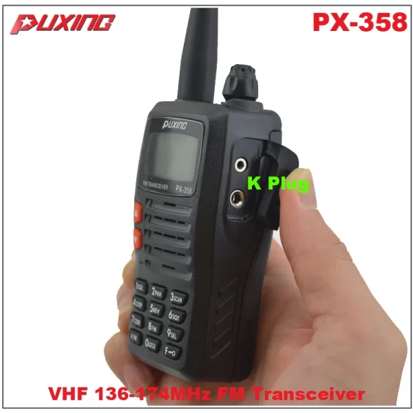 High Quality Puxing PX-358 VHF Handheld Radio FM Transceiver - Image 6