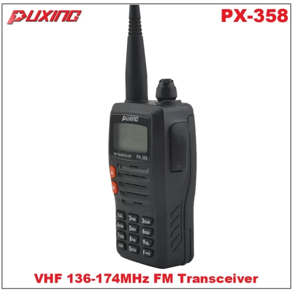 High Quality Puxing PX-358 VHF Handheld Radio FM Transceiver - Image 3