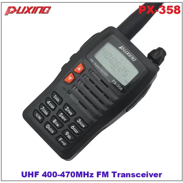 Free Shipping Puxing PX-358 UHF 400-470MHz Portable Two way Radio - Image 4