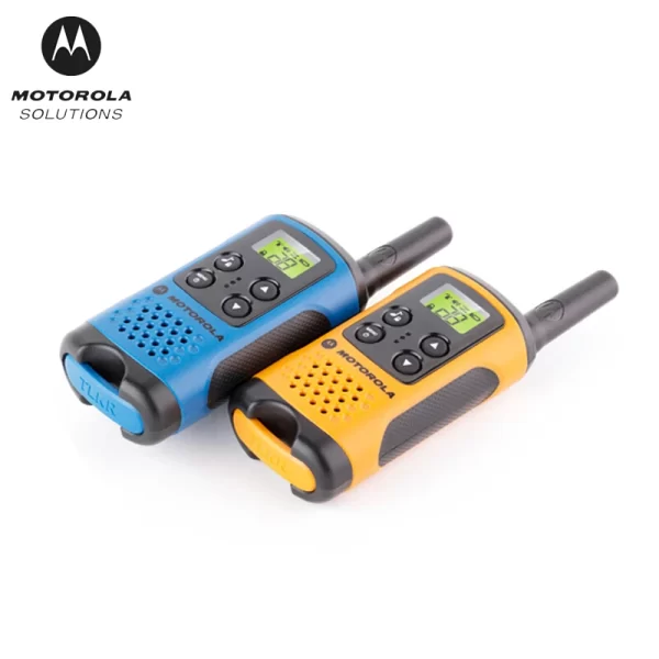 Motorola TLKR-T40 Walkie Talkie Free License LCD display, 8 channels and up to 4 km range uses AA batteries (without batterie - Image 3