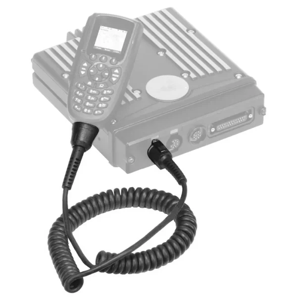 Walkie Talkie 10ft Coiled Cable Replacement PMLN4961A PMLN4961CS for PMUN1034G PMUN1034 Motorola O3 Control Head