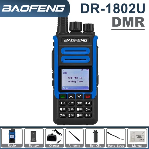 Baofeng Walkie Talkie DR-1802U DMR Radio Advanced AES256 Encryption 2200mah 1024 Channel UHF 400-470MHZ Long Range Walkie Talkie - Image 6