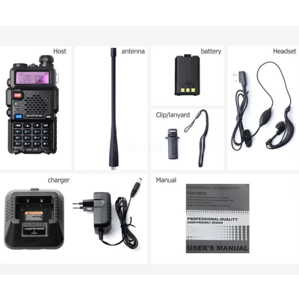 10PCS Baofeng UV-5R 8W Walkie Talkie - Image 6