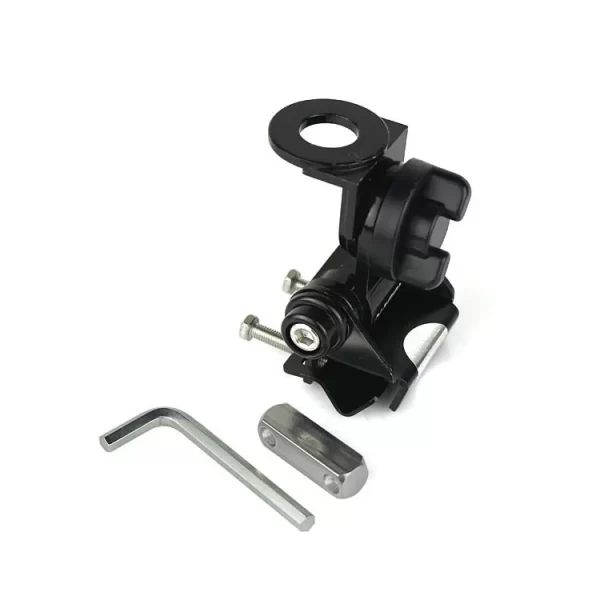 RB402 Metal Adjustable Angle Mini Mobile Bracket Antenna Mount Clip Black Car Truck Vehicle Mast Install