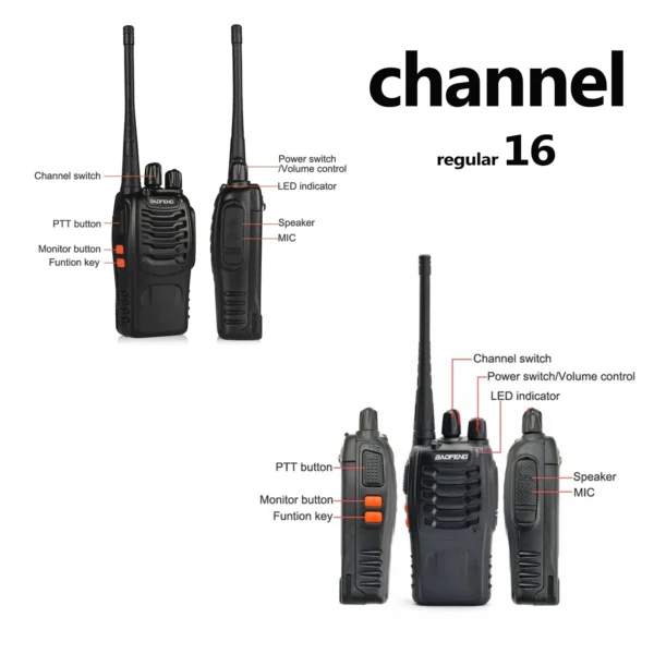 10pcs/Lot Wholesale Baofeng BF-888S Walkie Talkie UHF 400-470MHz Two Way Radio For Fhopping Malls Community Cinema - Image 4