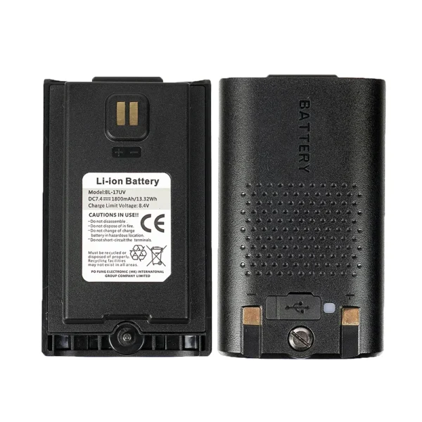 Baofeng Walkie Talkie BL-17UV Battery Support Type-C Charging For UV-17 UV-17Plus Pro Max Series Two Way Radio - Image 5