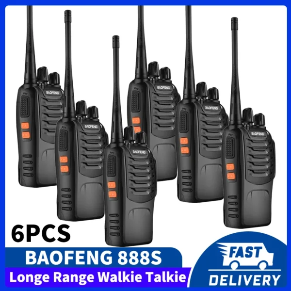 6pcs Mini Walkie Talkie Baofeng BF-T20 PortableTwo Way Radio Charging USB VOX  2 Way Radios - Image 6