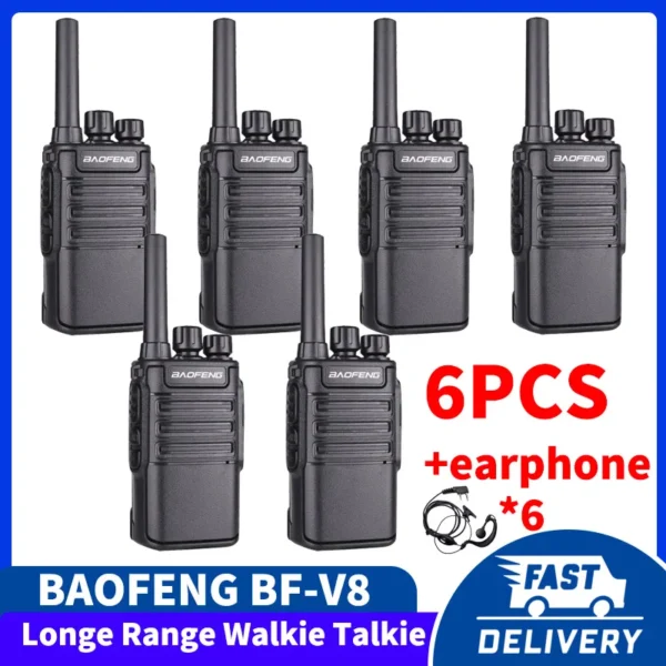 6pcs Mini Walkie Talkie Baofeng BF-T20 PortableTwo Way Radio Charging USB VOX  2 Way Radios - Image 3