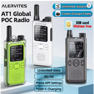 Baofeng AT1 Long-Range 4G/5G LTE Network Walkie Talkie for Outdoor & Business - Lifetime Free Data Included