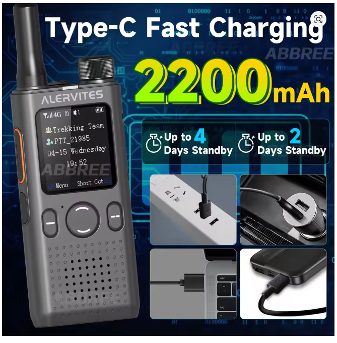 Baofeng AT1 Long-Range 4G/5G LTE Network Walkie Talkie for Outdoor & Business - Lifetime Free Data Included - Image 4