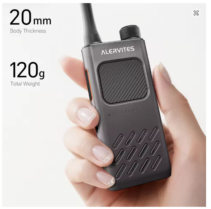 ALERVITES AT2 Public Network Walkie Talkie Unlimited Global Communication Range Ultra-thin Portable Two Way Radio - Image 6
