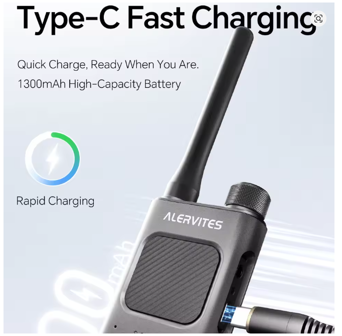 ALERVITES AT2 Public Network Walkie Talkie Unlimited Global Communication Range Ultra-thin Portable Two Way Radio - Image 5