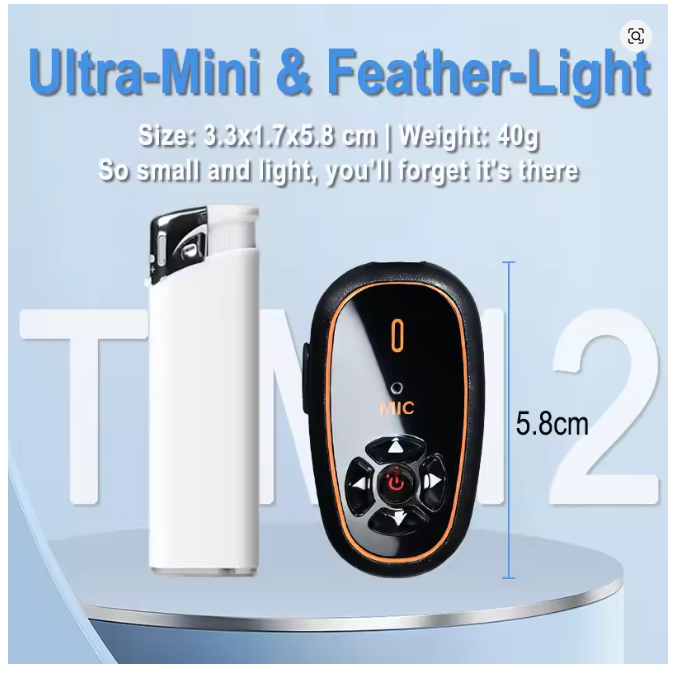 Hands-Free Super Mini Two way Radios with Headset AI Voice Control Upgraded - Image 4