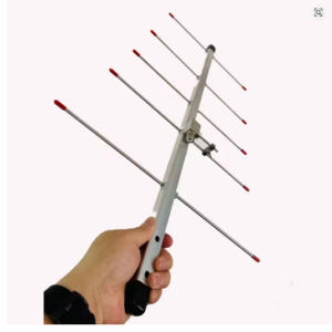 UHF Yagi Antenna High Gain 5 Elements Detachable and Portable Adjustable 420-450MHz Amateur Band