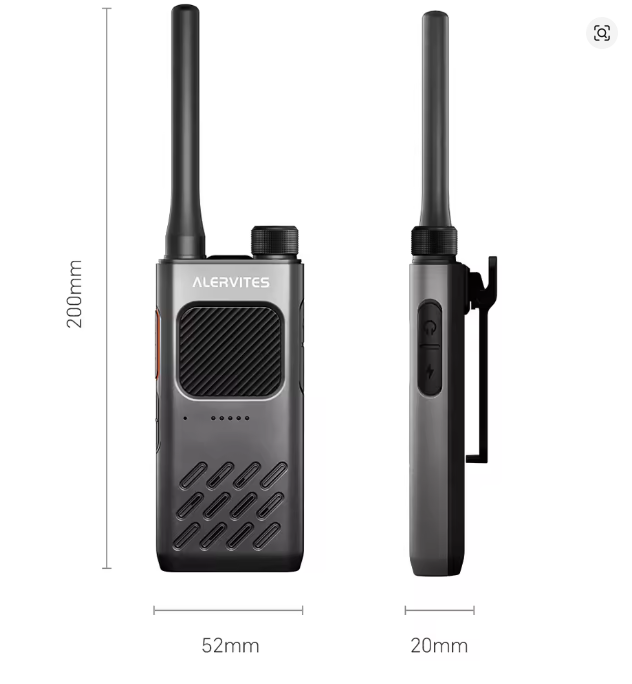 ALERVITES AT2 Public Network Walkie Talkie Unlimited Global Communication Range Ultra-thin Portable Two Way Radio - Image 7