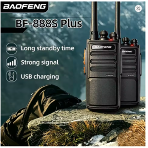 BAOFENG BF-888S Plus 2PCS UHF PMR446 Portable Walkie-Talkie Radios, 16CH License-Free Communication